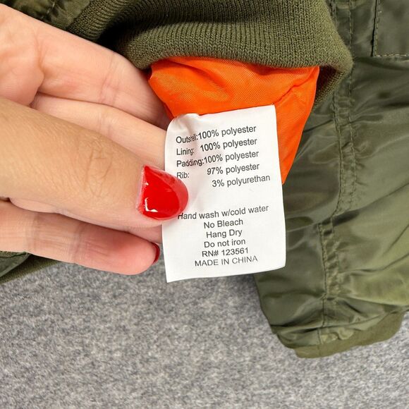 New Monkey Ride Windbreaker Jacket Women S Small Green Full Zip Long Sleeve - Picture 5 of 8